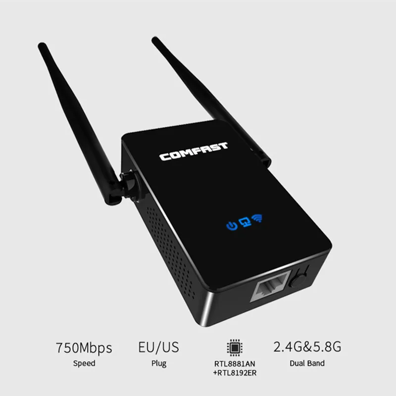 

5Ghz Wifi Repeater 2.4G/5.8G Dual Band wifi Router extender antenna wi fi 750M 802.11AC signal Amplifier booster Wi-fi Roteador
