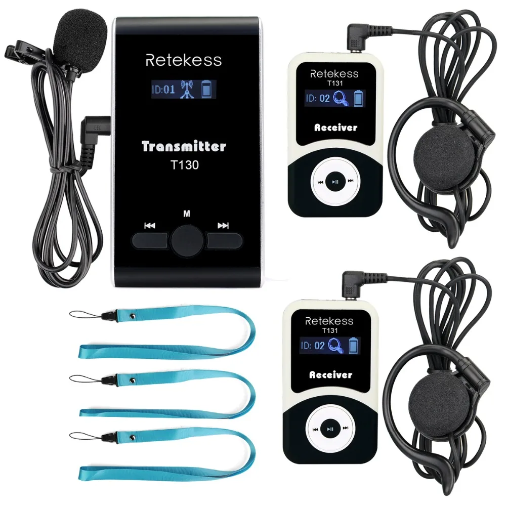 

RETEKESS 99 Channel Portable Professional Wireless Tour Guide System For Tour Guiding Simultaneou Large Meeting Church F9424