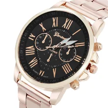 Luxury Stylish Fashion Geneva Stainless Steel Quartz font b Sports b font Dial Wrist font b