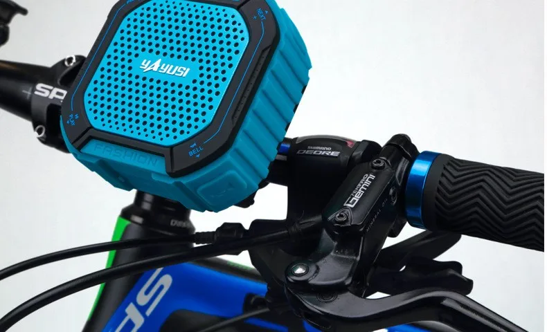 YAyusi B7 велосипедный беспроводной маленький bluetooth динамик для верховой езды гарнитура для мобильного телефона Мини карта портативный Подвесной Настенный громкий динамик