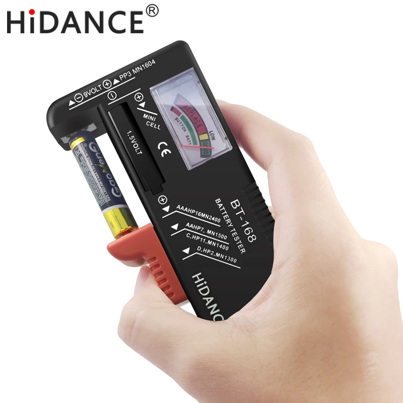 HiDANCE тестер емкости батареи aa aaa 1,5 в 9 в блок питания контрольный метр dc электронный нагрузочный резистор индикатор разрядки