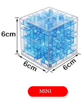 

3D Mini 6cm Speed Cube Maze Magic Cube Puzzle Puzzle Game Cubos Magicos Toys Labyrinth Rolling Ball Toys For Chilren Adult