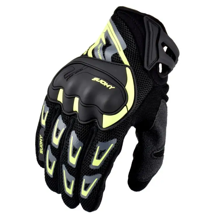 Suomy мотоциклетные перчатки летние дышащие гоночные Luva Motoqueiro Guantes Motocicleta Luvas de Cycling ATV Rider защитные перчатки - Цвет: green