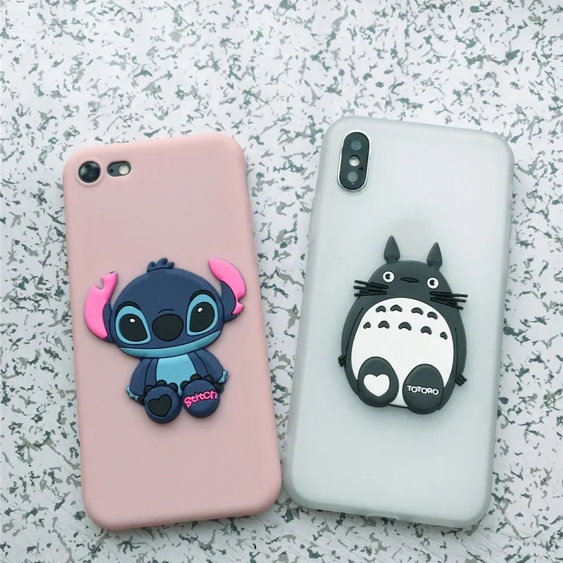 

Cute Cartoon Stitch Case for iPhone 7 Plus Soft Silicon Bear Totoro Dinosaur Coat Phone Cover for iPhone 6s 6 5 5s 8 X 4 4s SE