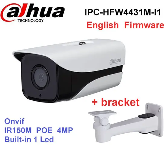 

original Dahua IPC-HFW4431M-I1 4MP Stellar Camera built-in POE IP67 IR50M cctv camera with bracket DH-IPC-HFW4431M-I1