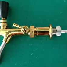 Немецкий позолоченный стиль kegerator кран homebrew Регулируемый пивной кран, латунная пивная бочка Соединительный кран/кофе машина кран