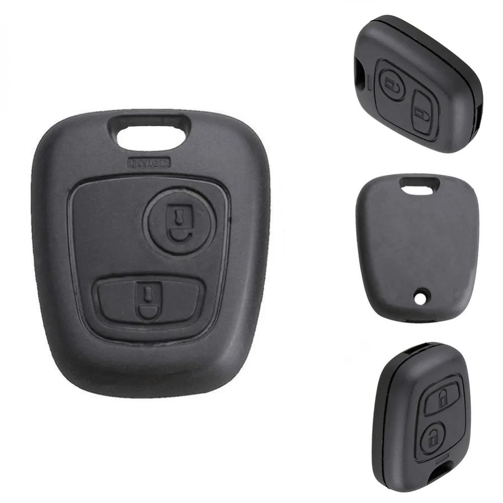 

2 Buttons Remote Key Car Key Fob Case Replacement Shell Cover Secure Stable For Peugeot 307 107 207 407 without Blade#281140