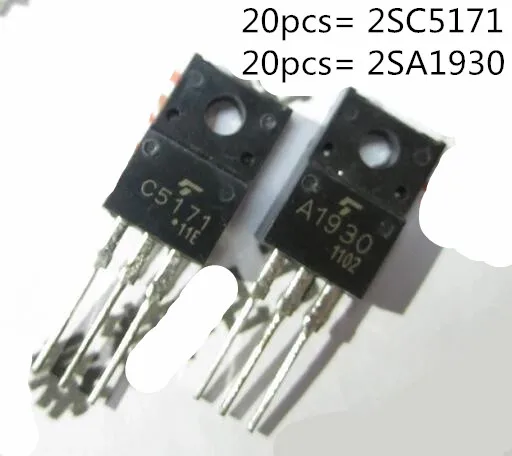 

20pcs 2SC5171 + 20pcs 2SA1930 C5171 A1930