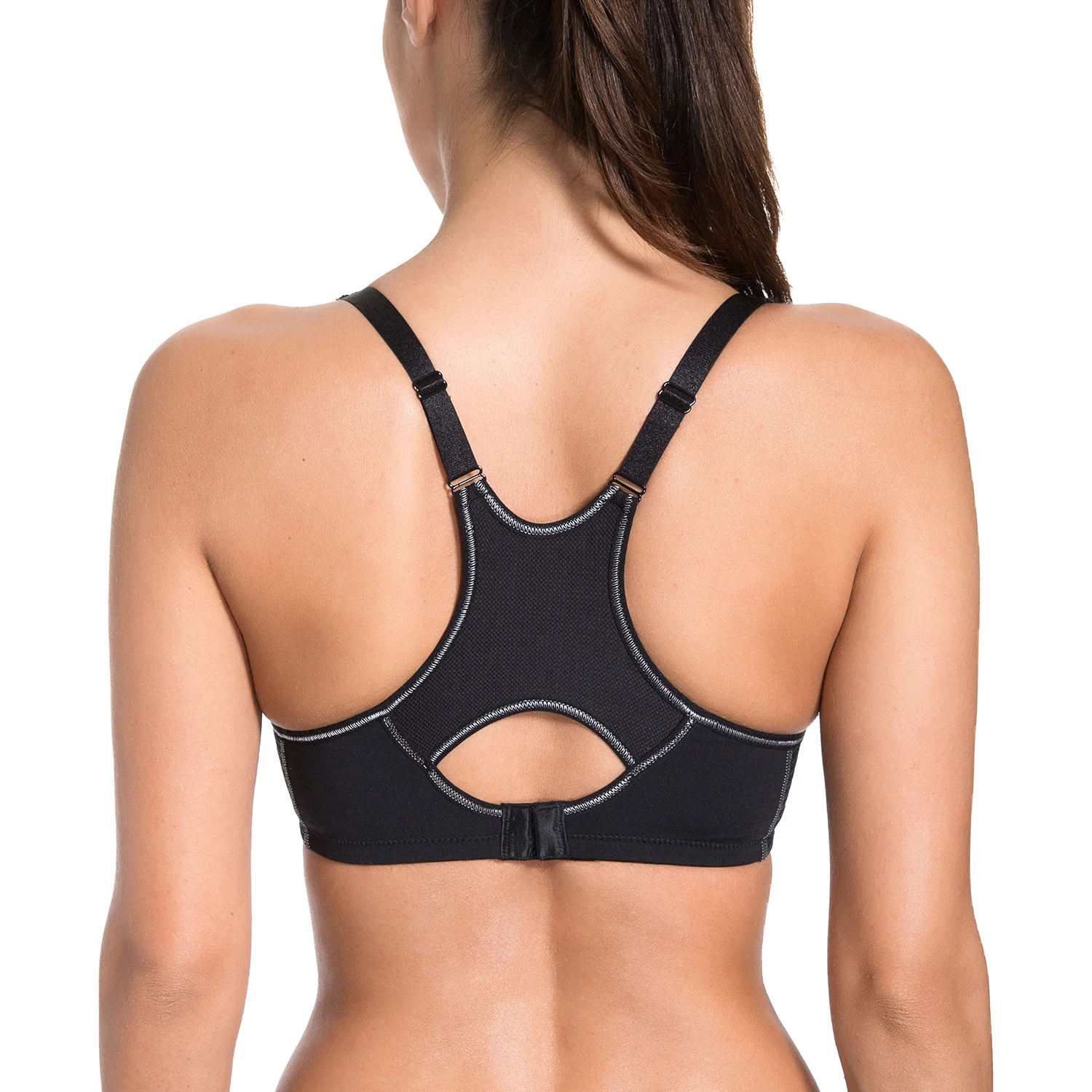 Women's Med Impact Racerback Contour Padded Foam Underwire Sports Bra