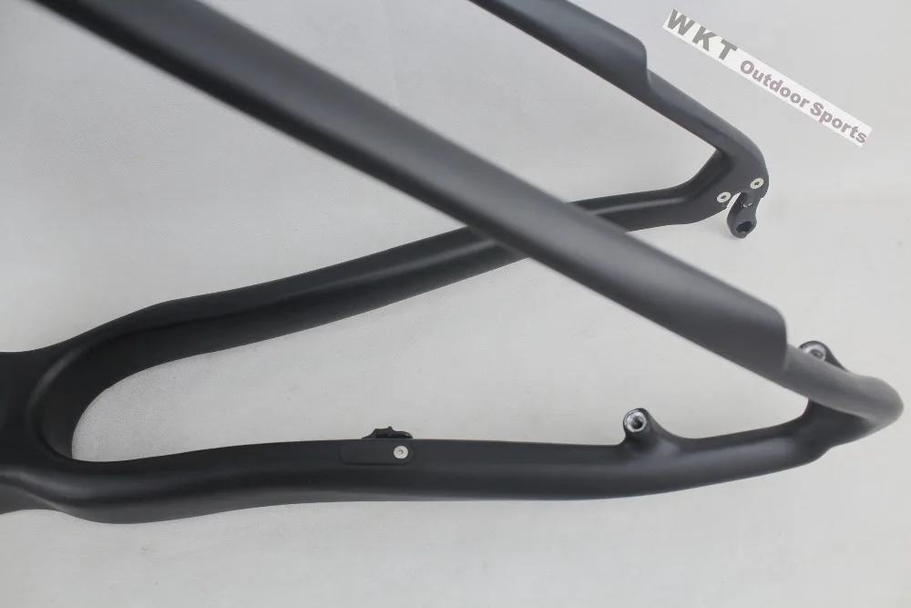 T800 высокое качество wokecyc черная карбоновая mtb рама 26er 15,5 17 дюймов углеродная рама для горного велосипеда, легко установить внешние кабели
