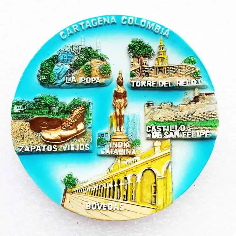 The Ancient City Of Cartagena 3D Fridge Colombia Travel Souvenir