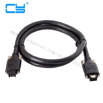 

Firewire 800 IEEE1394 ilink 9Pin Plug to 9Pin Cable Screw Type Mount for Camera 1.0m 3ft 100CM Black