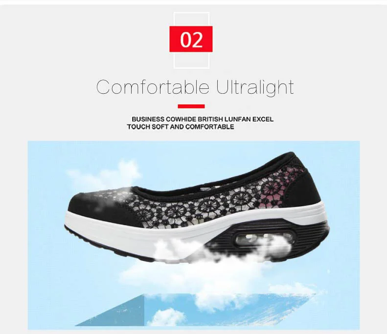 2019 Summer women flat platform shoes women breathable casual sneakers shoes slip on platform walking shoes for women (4)