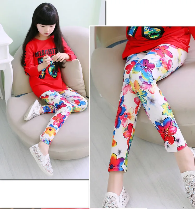 free shipping newest color flower leggings baby lovely pants children ...