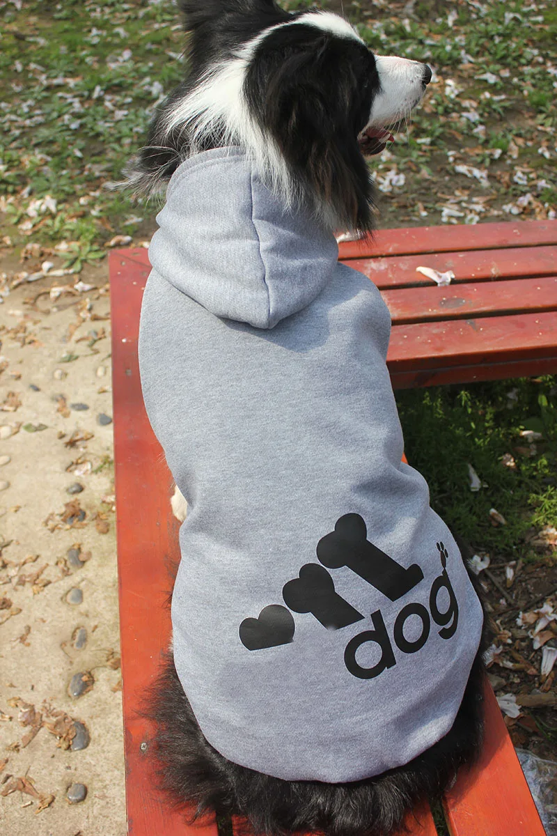 Petminru весна осень Pet Пальто Толстовка Спортивная одежда для больших собак свитер Золотая куртка для ретривера костюм - Цвет: gray