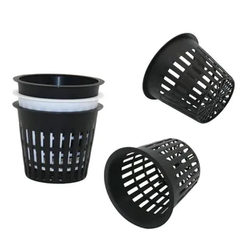 

PP Plastic Hydroponic Mesh Pot Garden Soilless cultivation equipment Balcony Planting Nursery Net Cup Basket 1 Pcs