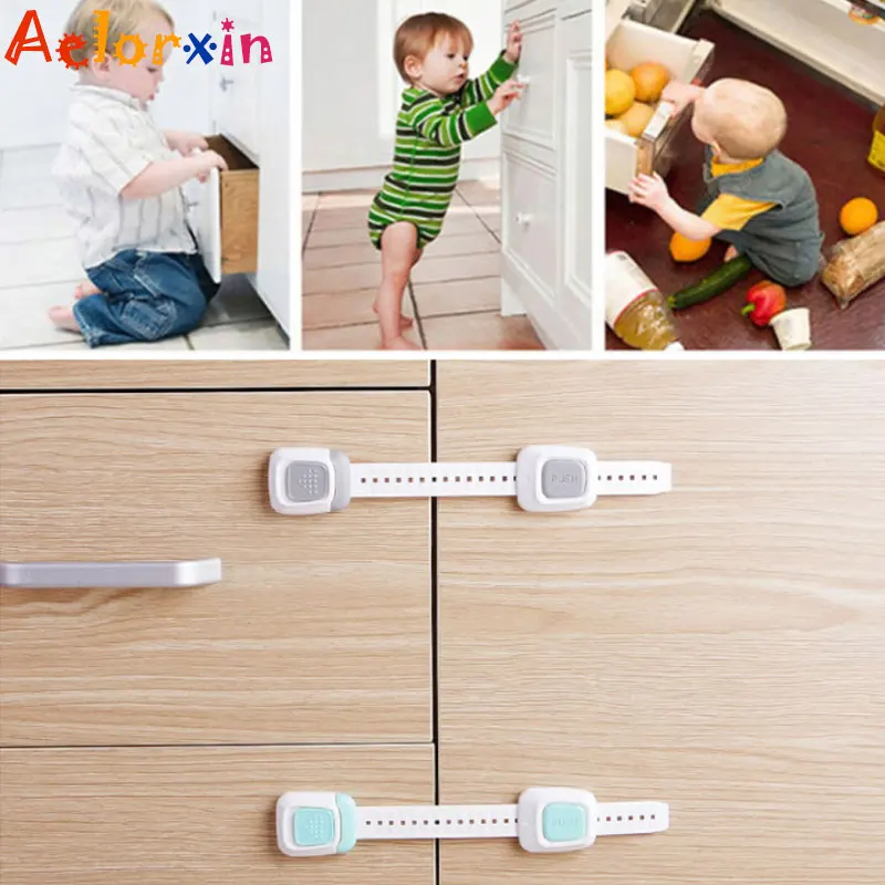 

1Pcs Baby Newborn Care Adjustable Length Multifunction Child Refrigerator Drawer Toilet Lock Protection Baby Safety Security