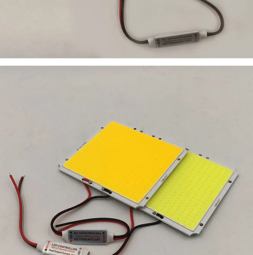 10095mm Dimmable LED Panel Lamp 50W COB Light Bulb with Dimmer Controller 12V 220V Lighting for Indoor Outdoor Car Lights DIY (8)