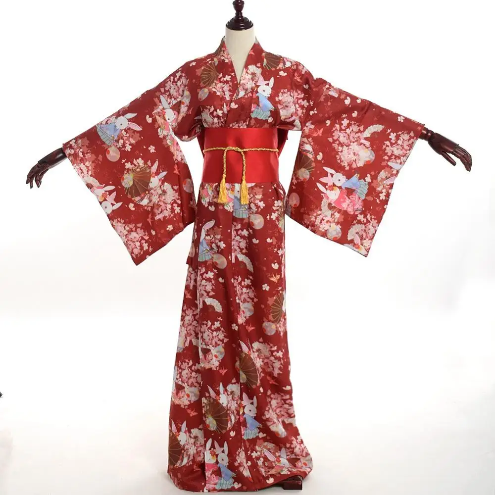 Женское милое традиционное японское кимоно, костюм, женское платье, Женский костюм юката для косплея