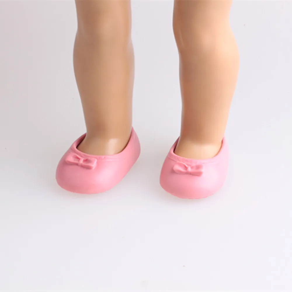 HOTSELL pink Plastic Cement shoes&princess shoes &dance shoes fit 18