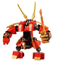 9790 Kais пожарный робот Kay пламенный робот ниндзя строительные блоки детские развивающие игрушки для детей