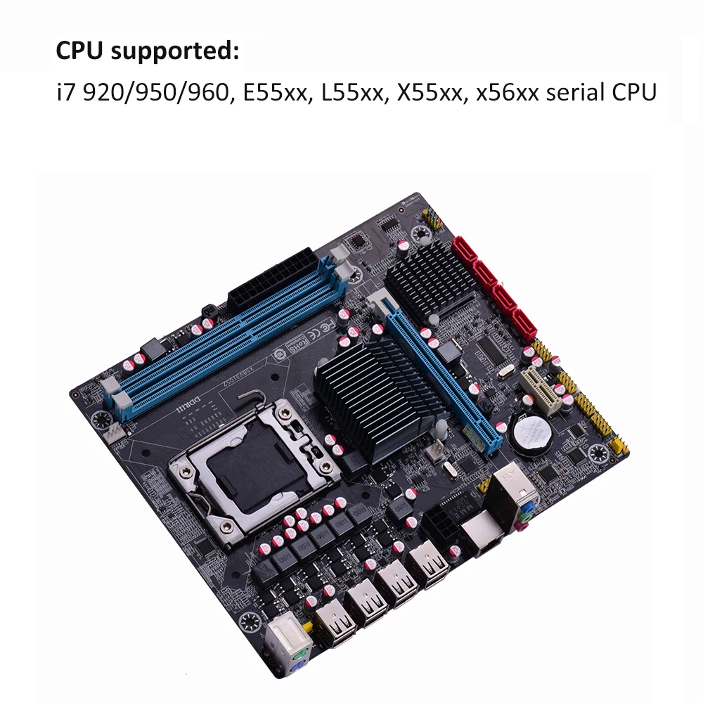 

Runing X58V310S2 Motherboard Mainboard MATX Motherboard 1366 Processor 2 DIMM Slots DDR3 Memory Board Up to 32GB Memory Capacity
