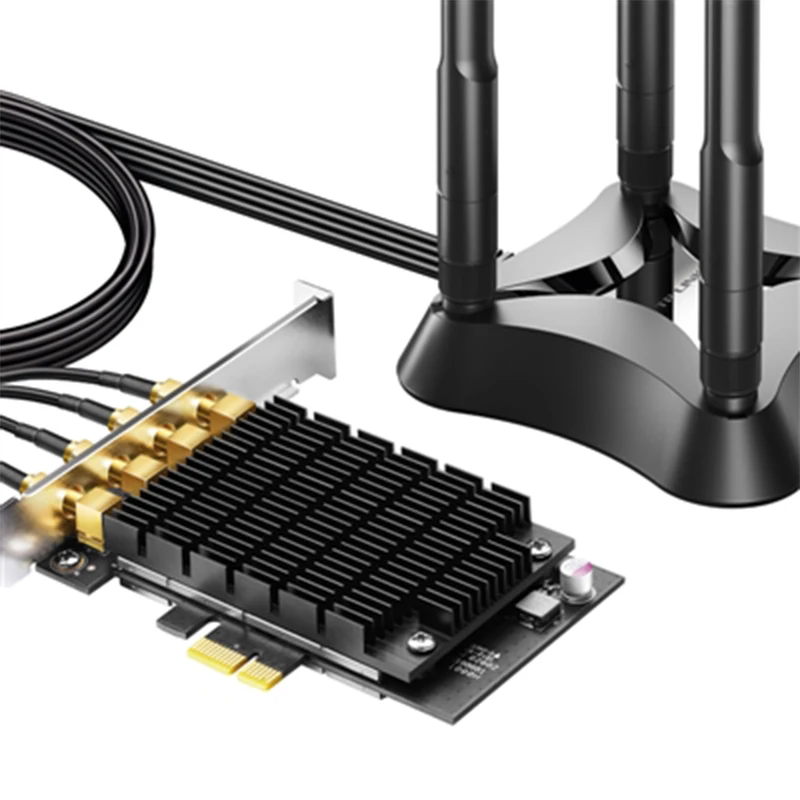 Беспроводная сетевая карта TP Link PCI E Express Wi Fi антенна LAN адаптер AC3200Mbps двойной 2 4 ГГц