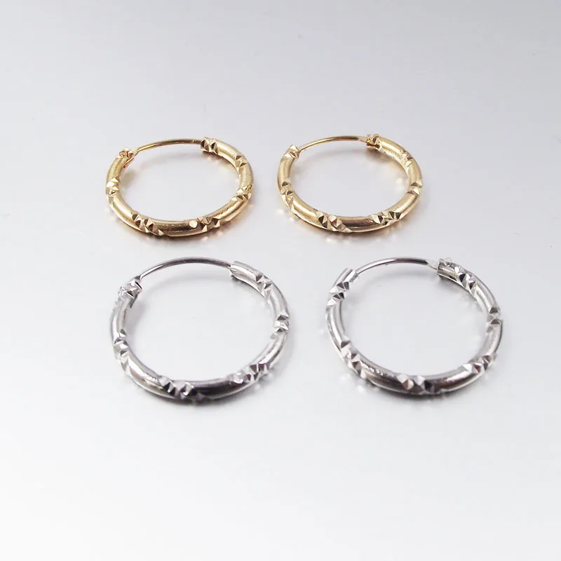 

1 Pair Hoop Earring Gold Silver Plated Wives Earring Fashion European Elegant Jewelry
