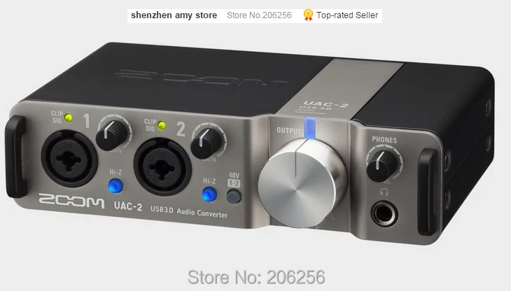 Новый ZOOM uac-2 профессиональной записи аудио интерфейс USB3.0 высокоскоростной сети k
