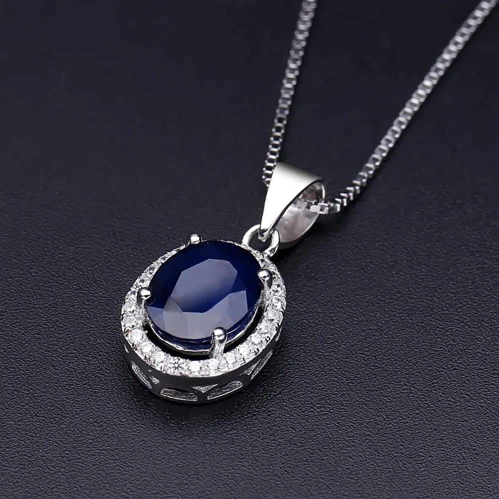 Жемчужное балетное ожерелье с натуральным синим сапфиром, настоящее 925 пробы Серебряное ожерелье для женщин, ожерелье, бижутерия