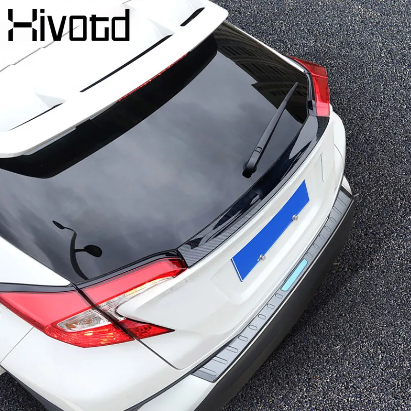 Hivotd для тойота ch r Toyota C HR ЧР углеродное волокно АБС пластик автомобильный sopiler