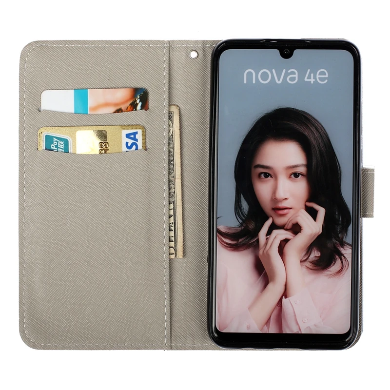 Кожаный чехол кошелек для телефона Couqe Hawei P30 Lite книжка Huawei Etui P 30