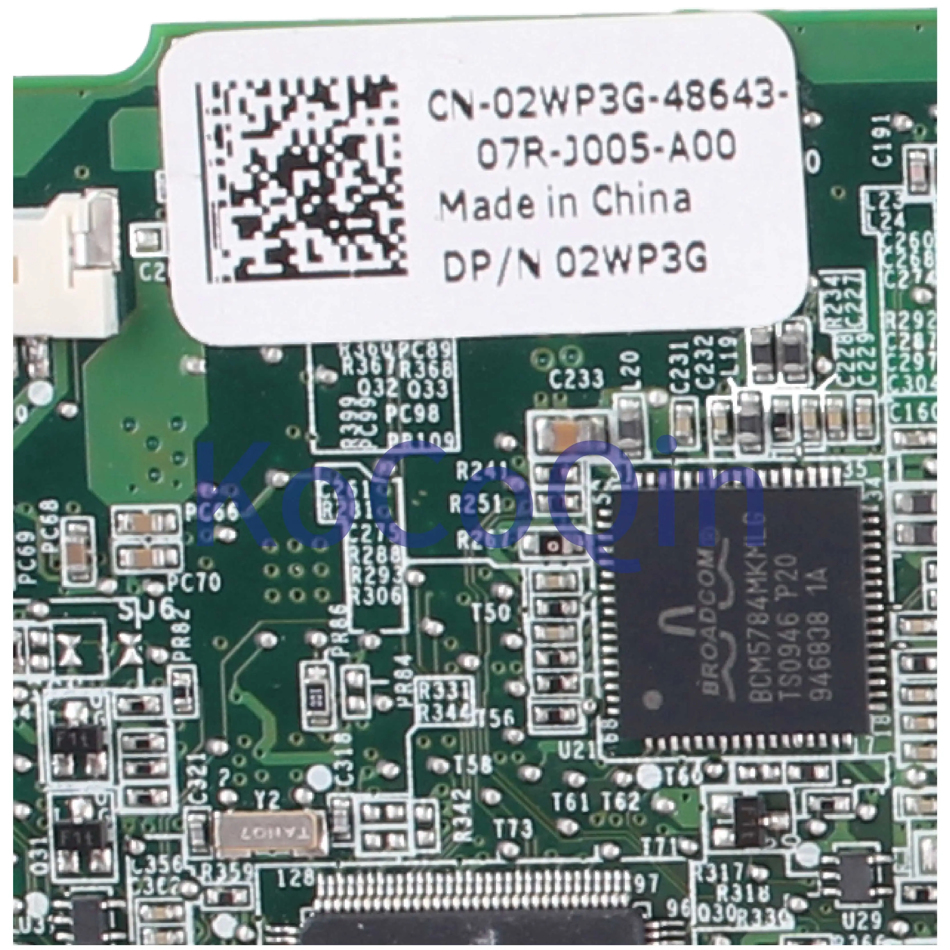 Kocoqin-placa-mãe para Laptop Dell Xps13 P01s Gamo 13 Core Sl9600 4gb Placa Principal Partes 02wpsubida Testada Placa-mãe para notebook - Imagem 3
