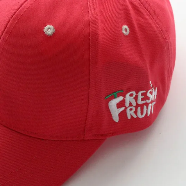 New Spring Leisure Fresh Fruit Embroidery Hat Strawberry Banana Cherry Orange Peach Baseball Cap For Mom hat and girl’s hat