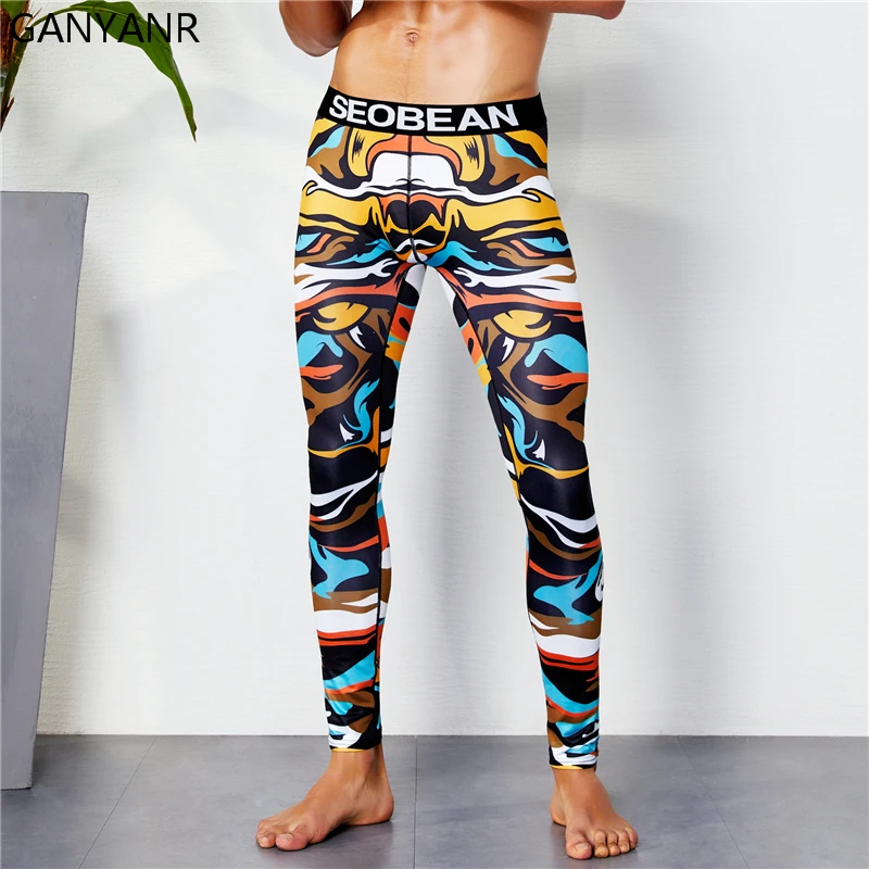 Calças de Compressão de Basquete Basquete dos Homens do Esporte Ganyanr Correndo Calças Justas Leggings dos Homens do Esporte da Aptidão Ginásio Atlético Corrida Musculação Inverno Sexy Gay