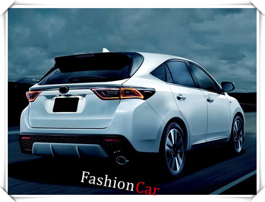 1 шт. аксессуары для автомобиля Toyota Harrier XU60 2013 2016 стальные серебристые задние