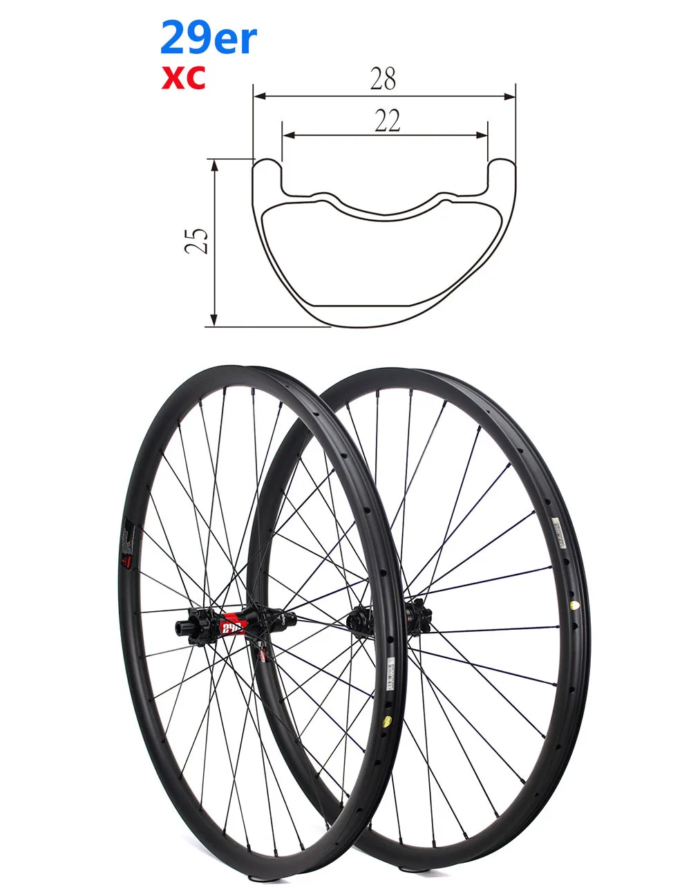 Clearance Super Light High-End DT Swiss 240 MTB Wheelset 29er Carbon Mountain Bike Wheel Tubeless Ready XC Rim Asymmetric 290g Only 3