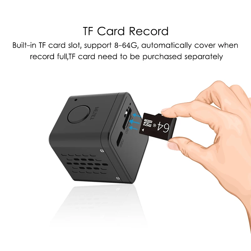 Мини камера Ampand 1080P HD IP Wi Fi приложение для удаленного просмотра обнаружение