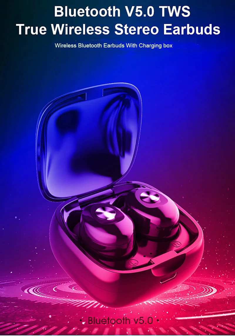 TWS Bluetooth 5,0 наушники HIFI Звук спортивные наушники игровая гарнитура Мини стерео беспроводные наушники с микрофоном для телефона