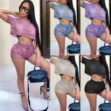 Женский купальник бикини, модные спортивные комплекты, повседневный летний костюм