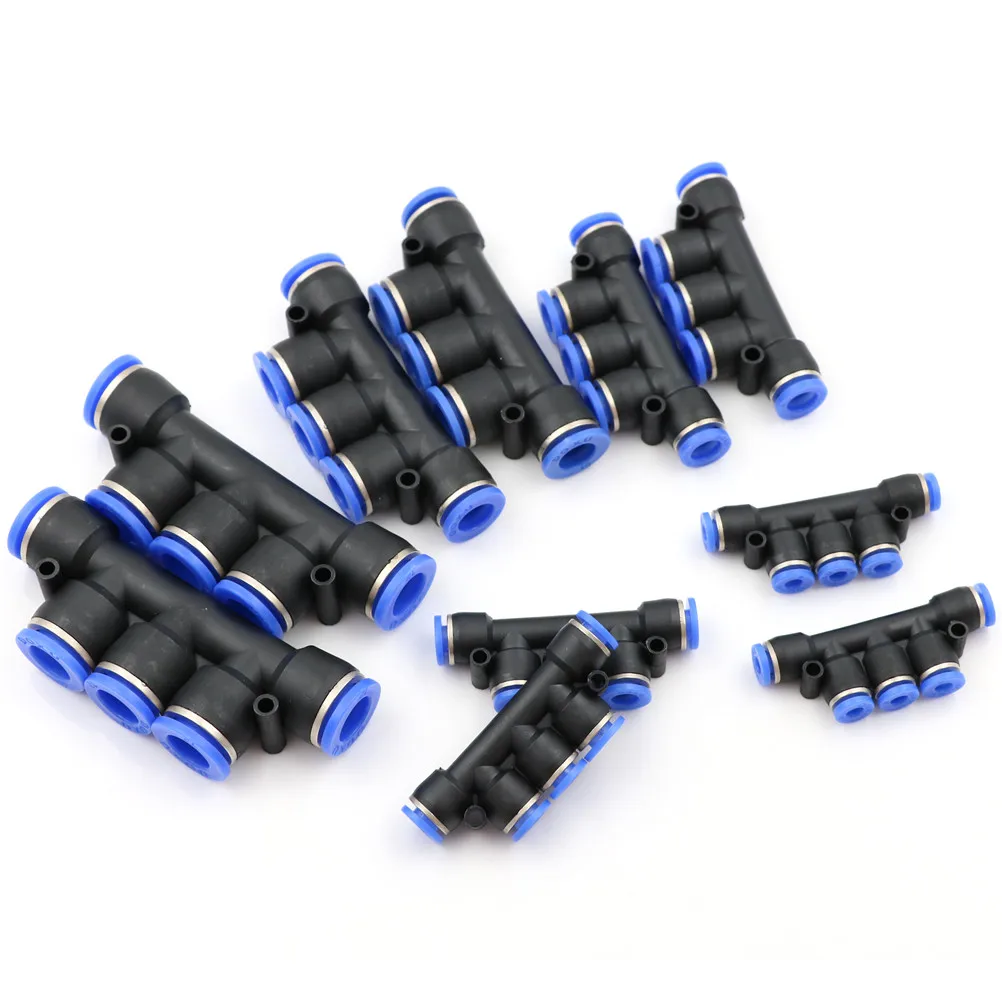 1PC Air Pneumatic Fitting 5 Way One Touch OD Hose Tube Push In 5 Port Gas Quick Fittings Connector Coupler 8mm 10mm 6mm 4mm 12mm