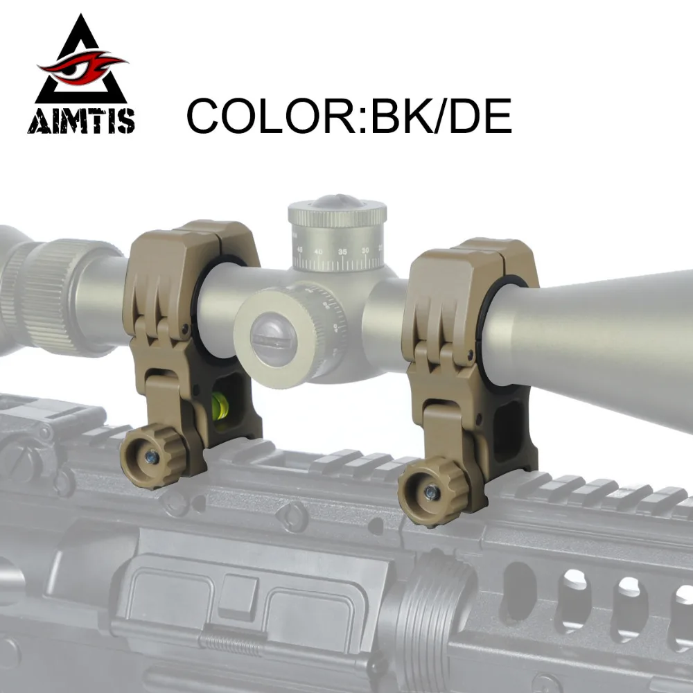 √AIMTIS Tactical Rifle ᐊ See See Through Scope Rings Quick Delease
