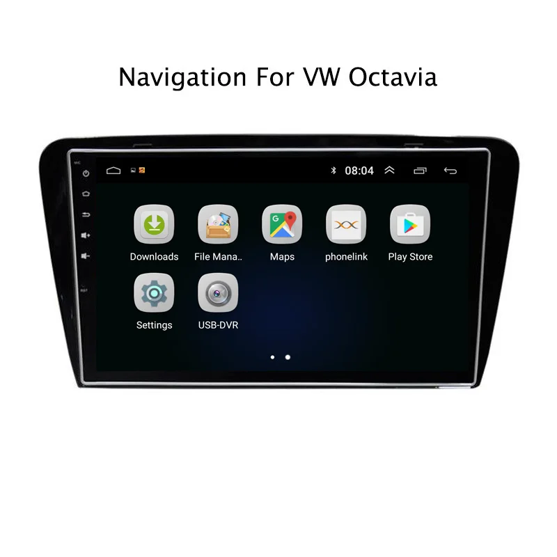 Ectwodvd Android 8 1 автомобильный dvd плеер gps навигация для Skoda Octavia 2015 2018 Радио