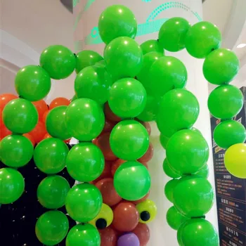 

100pcs/lot 5 inch 1.3g latex tail green balloons wedding inflatable air ballon birthday party decoration kids balloon wholesale