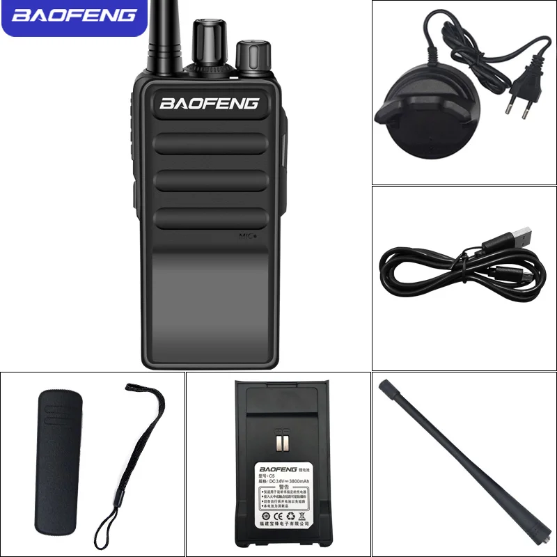 Baofeng BF C2 мини рация USB быстрая зарядка 5 Вт UHF 400 470 МГц Ham CB портативный