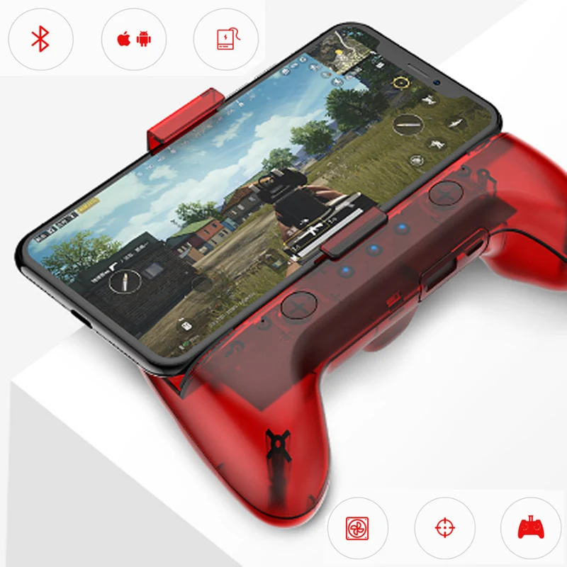 

Wireless Bluetooth PUBG Game Controller with Cooler for iPhone Android Smart Phone Power Bank Mobile Gaming Trigger Accessories