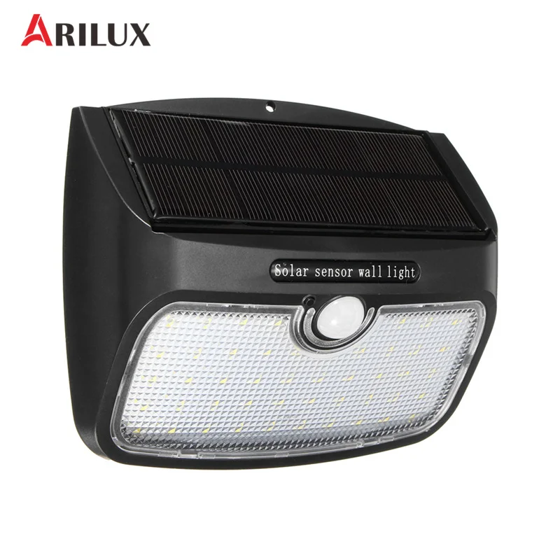 

ARILUX AL-SL19 Solar LED Lamp 48 LED Detachable Motion Sensor Waterproof Wall Light Outdoor Security Lamp