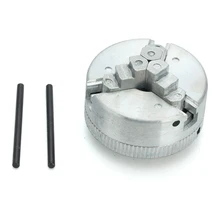 " 45 мм Три 3 кулачковый патрон 1,8~ 56 мм/12~ 65 мм Z011 зажимной для мини-токарного станка с двумя стержнями M12x1mm с резьбой сзади