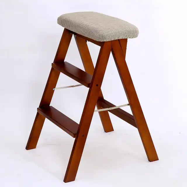 Modern Folding Wooden Bench Kitchen Furniture Small Footstool And
