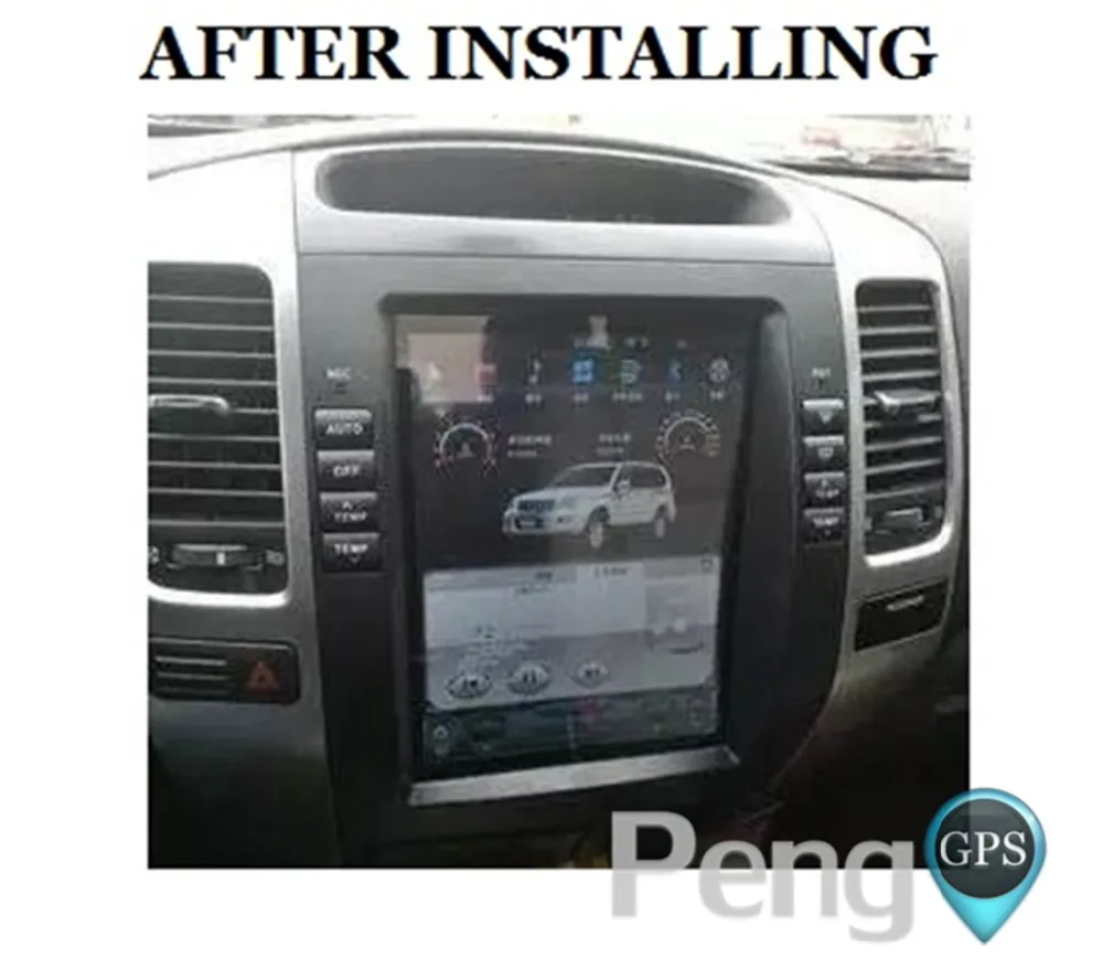 Perfect 6 Core Android 8.1 Car GPS Navigation DVD Player for Lexus GX470/Toyota Land Cruiser Prado 120 2002-2009 Tesla Style 10.4" Unit 2